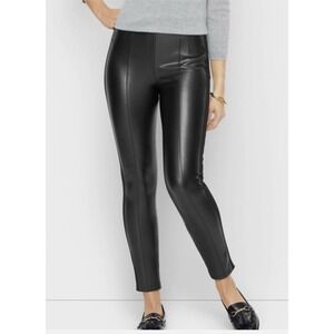 NWT TALBOTS PORTLAND‎ FAUX LEATHER LEGGINGS Sz 14